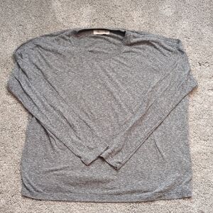 Madewell Long Sleeve Gray Crewneck Shirt Size Medium